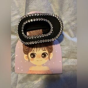 Sparkling Black Hair Clip for women